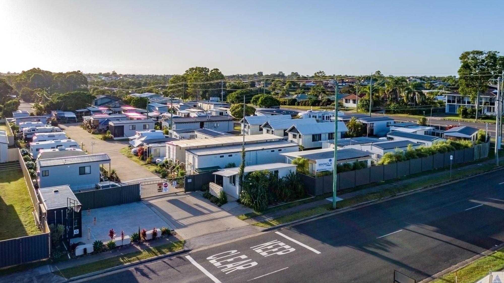 Campsite Magnolia Village Caravan Park Hervey Bay